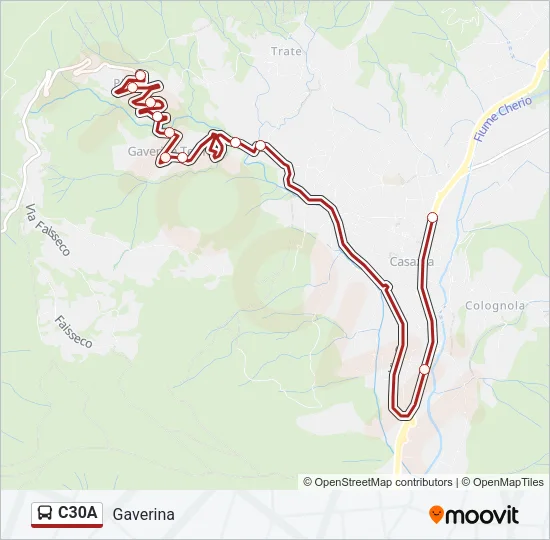 C30A Bus Line Map