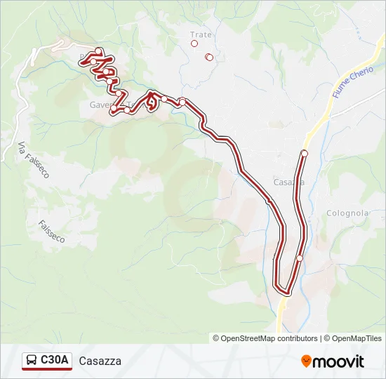 C30A Bus Line Map