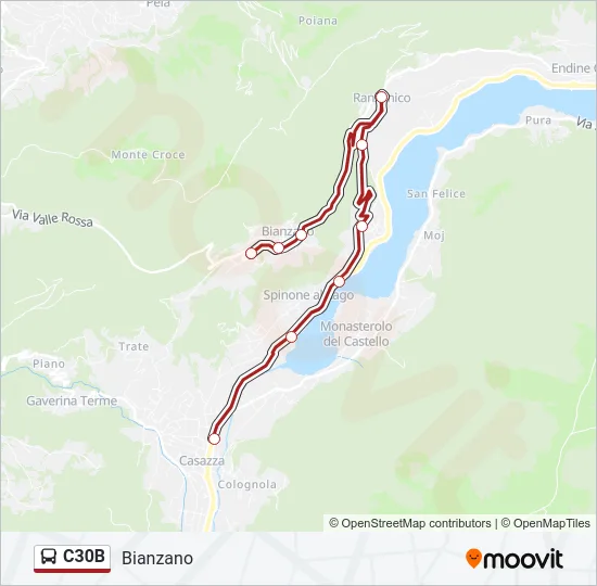 C30B Bus Line Map