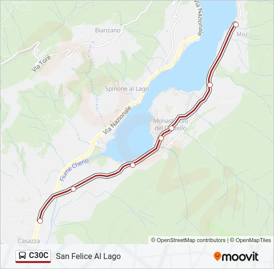 C30C Bus Line Map