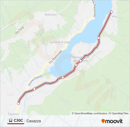 C30C Bus Line Map