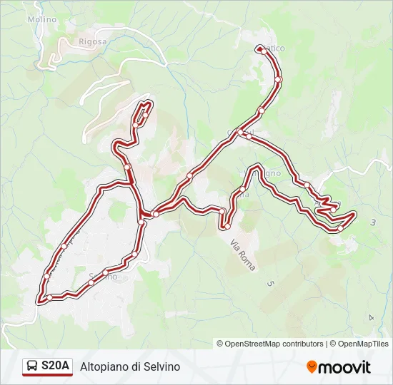 S20A Bus Line Map