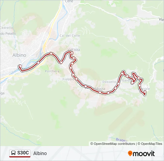 S30C Bus Line Map