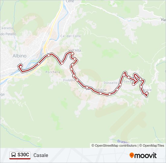 S30C bus Line Map