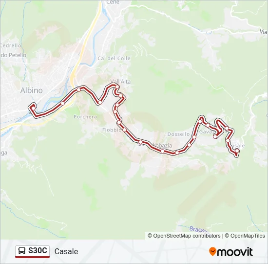 S30C Bus Line Map