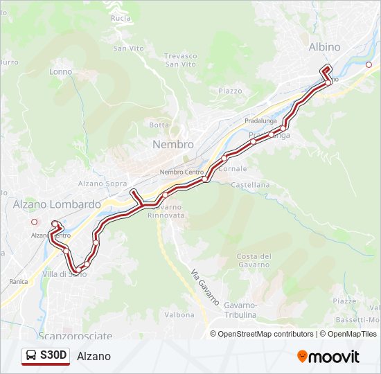 S30D bus Line Map