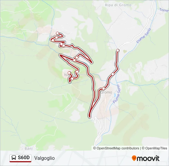 S60D Bus Line Map