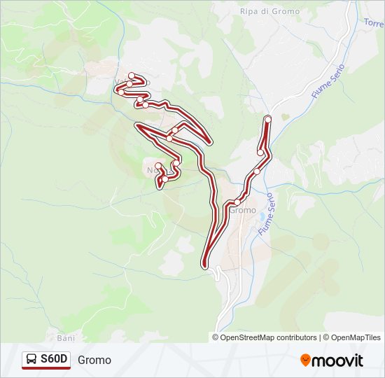 S60D bus Line Map