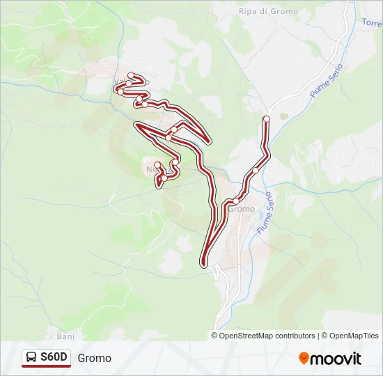 S60D Bus Line Map