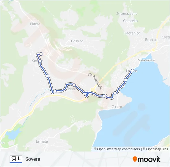 L Bus Line Map