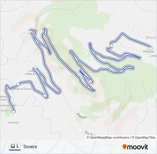 L Bus Line Map
