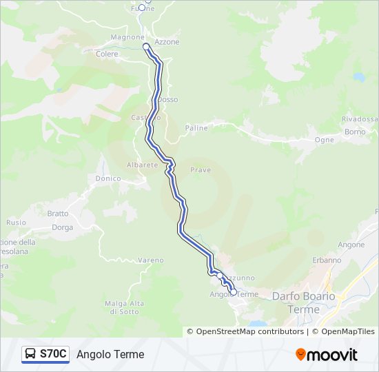 S70C bus Line Map