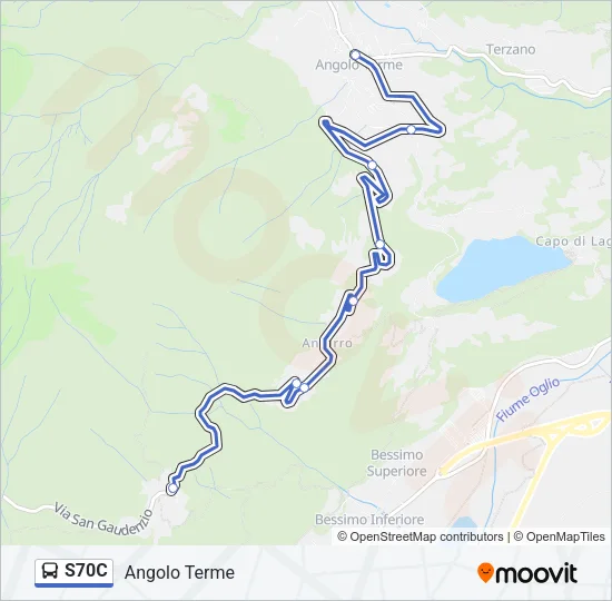 S70C Bus Line Map