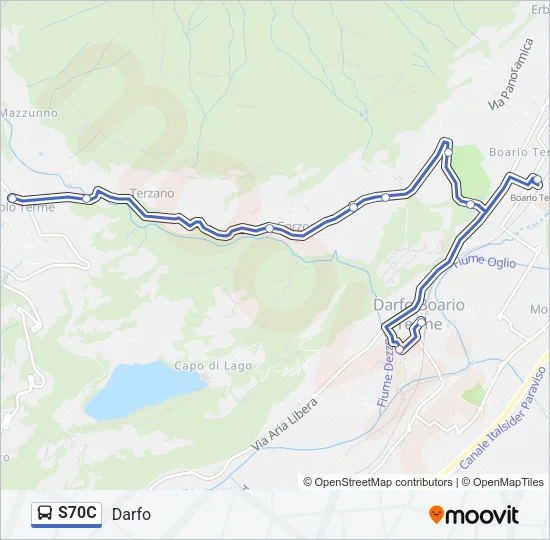 S70C Bus Line Map
