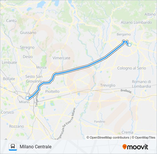 ✈ AUTOSTRADALE  Line Map