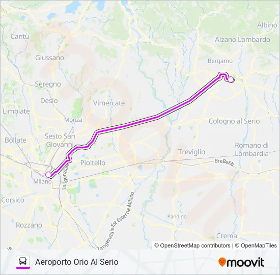 ✈ TERRAVISION Bus Line Map