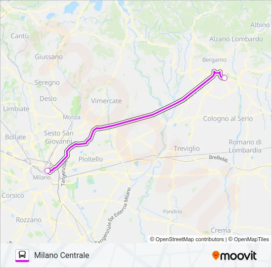 ✈ TERRAVISION Bus Line Map