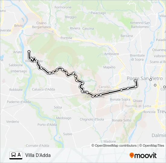 A Bus Line Map