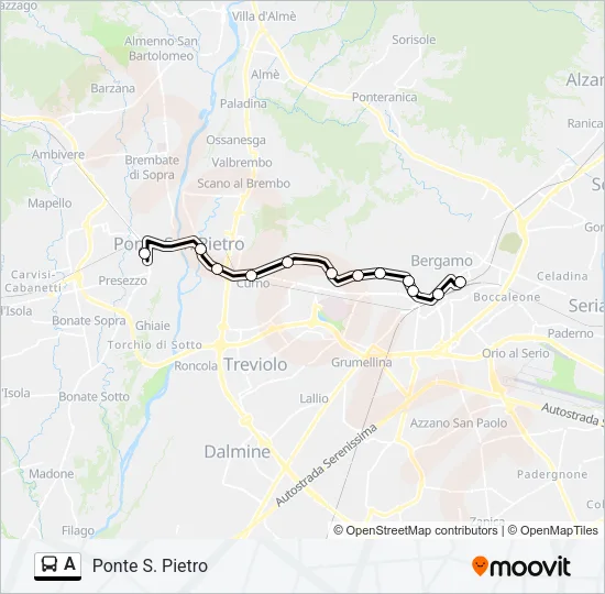 A Bus Line Map