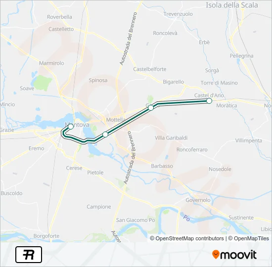 R Train Line Map