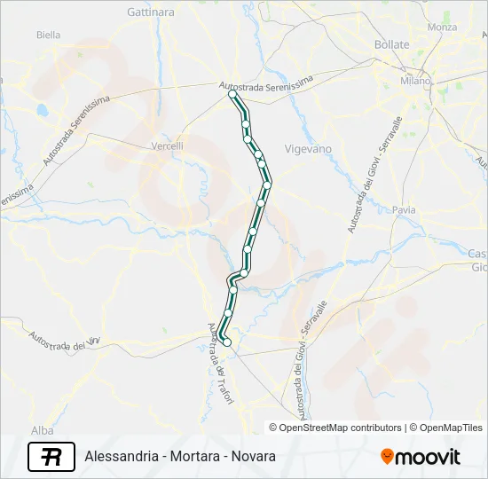 R Train Line Map