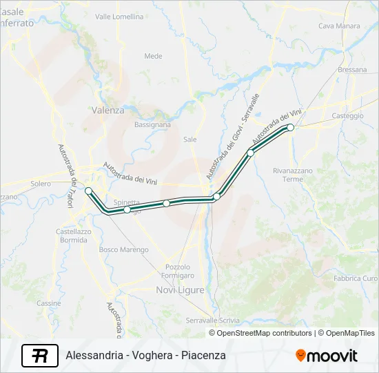 R Train Line Map