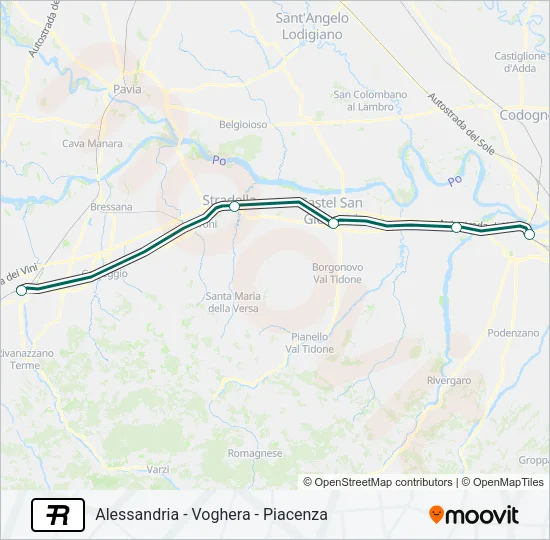 R Train Line Map