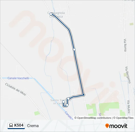 K504 Bus Line Map