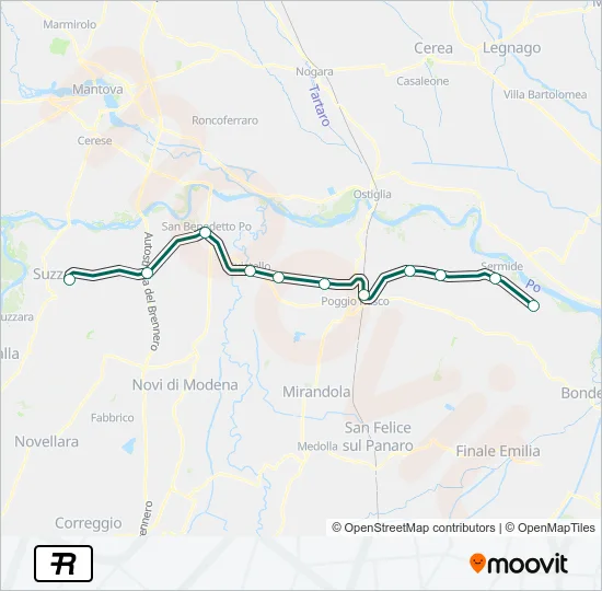 R Train Line Map