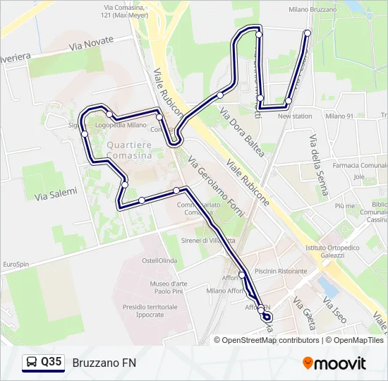 Q35 Bus Line Map