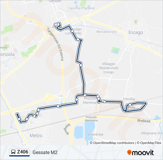 Z406  Line Map