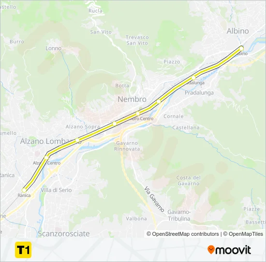 T1  Line Map