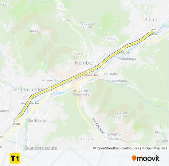 T1  Line Map