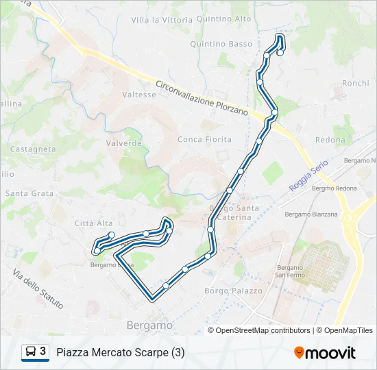 3 Bus Line Map
