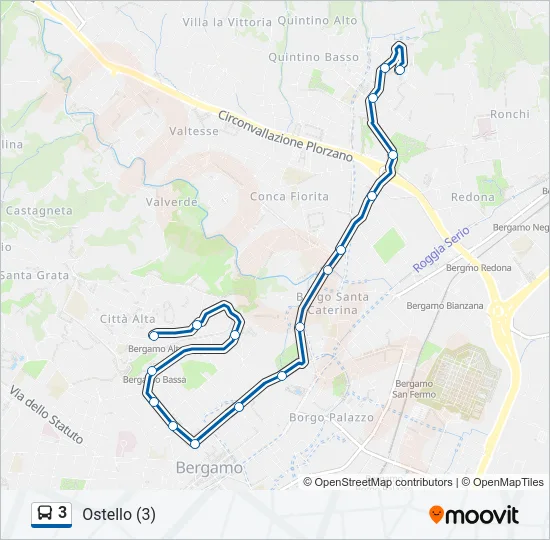 3 Bus Line Map