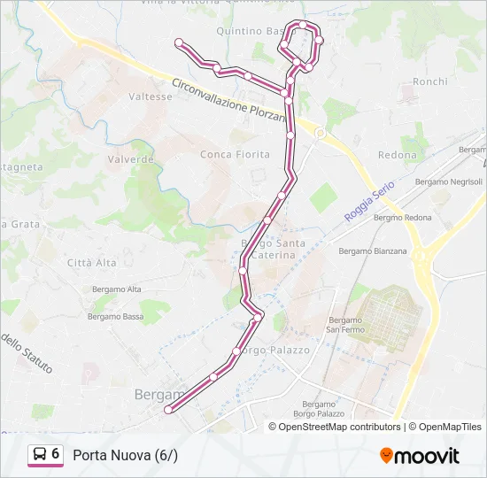 6 Bus Line Map