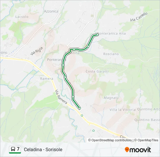7 Bus Line Map