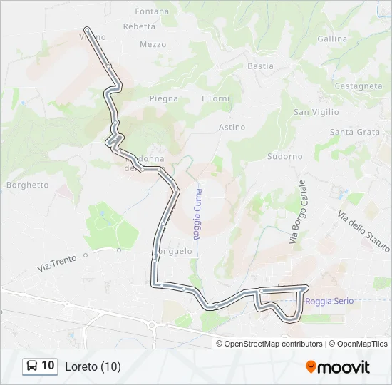 10 Bus Line Map