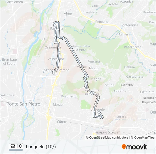 10 Bus Line Map