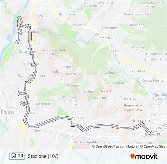 10 Bus Line Map
