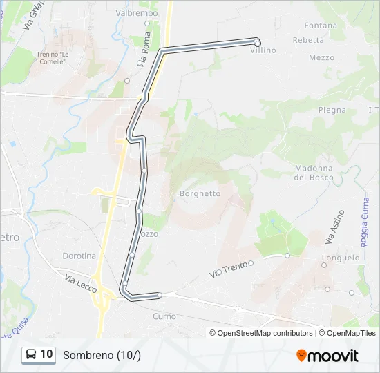 10 Bus Line Map
