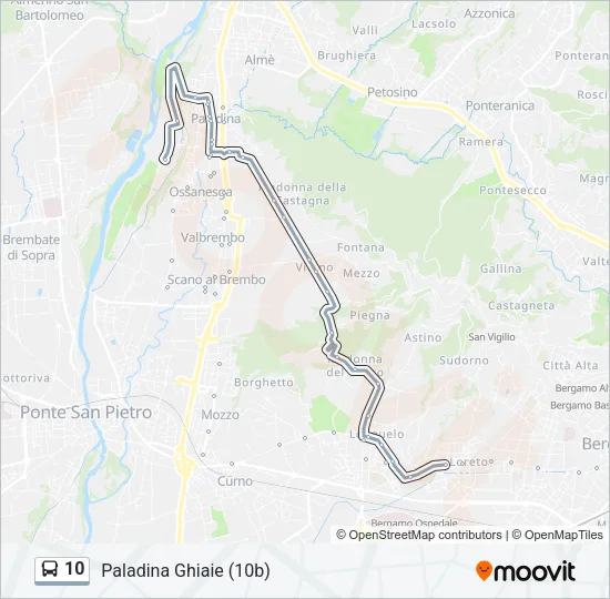10 Bus Line Map