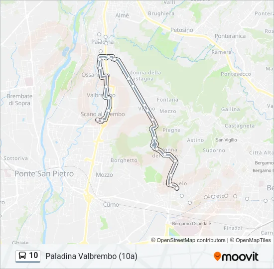 10 Bus Line Map
