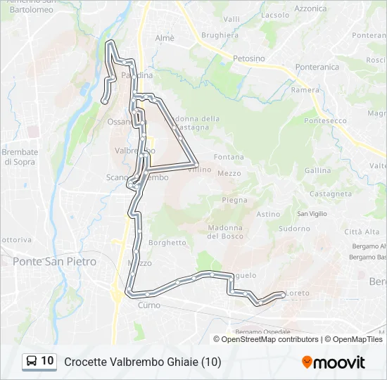 10 Bus Line Map