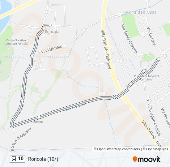 10 bus Line Map