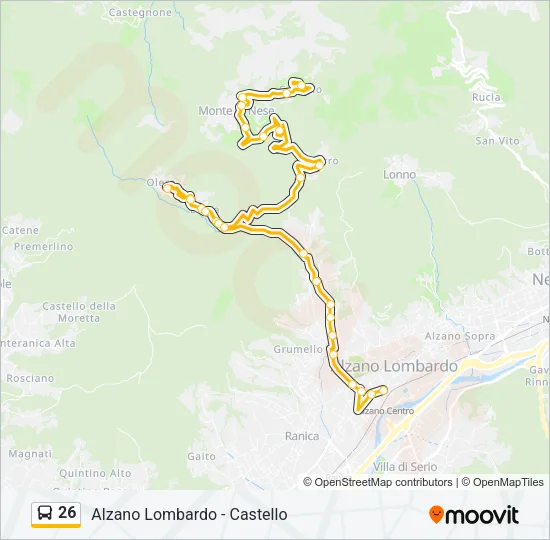 26 Bus Line Map