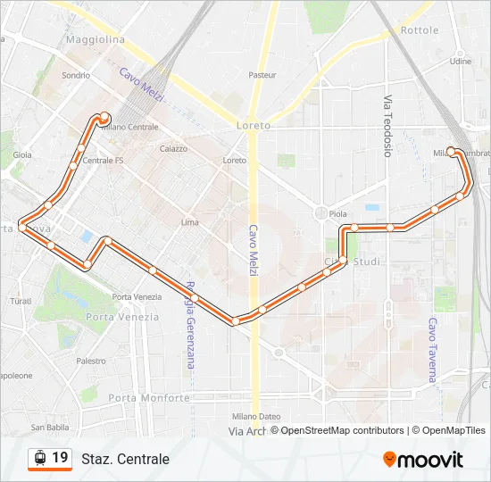 19 Light Rail Line Map