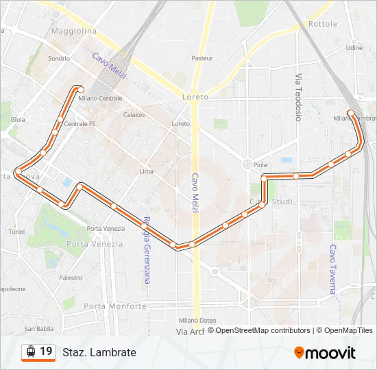 19 Light Rail Line Map