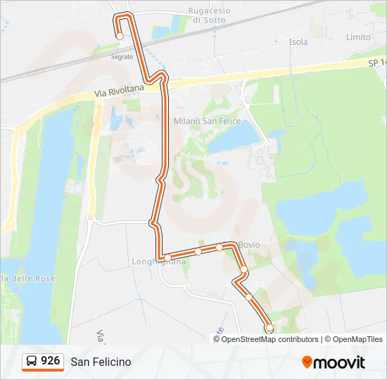 926 Bus Line Map