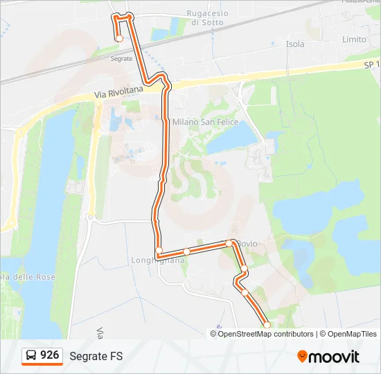 926 Bus Line Map